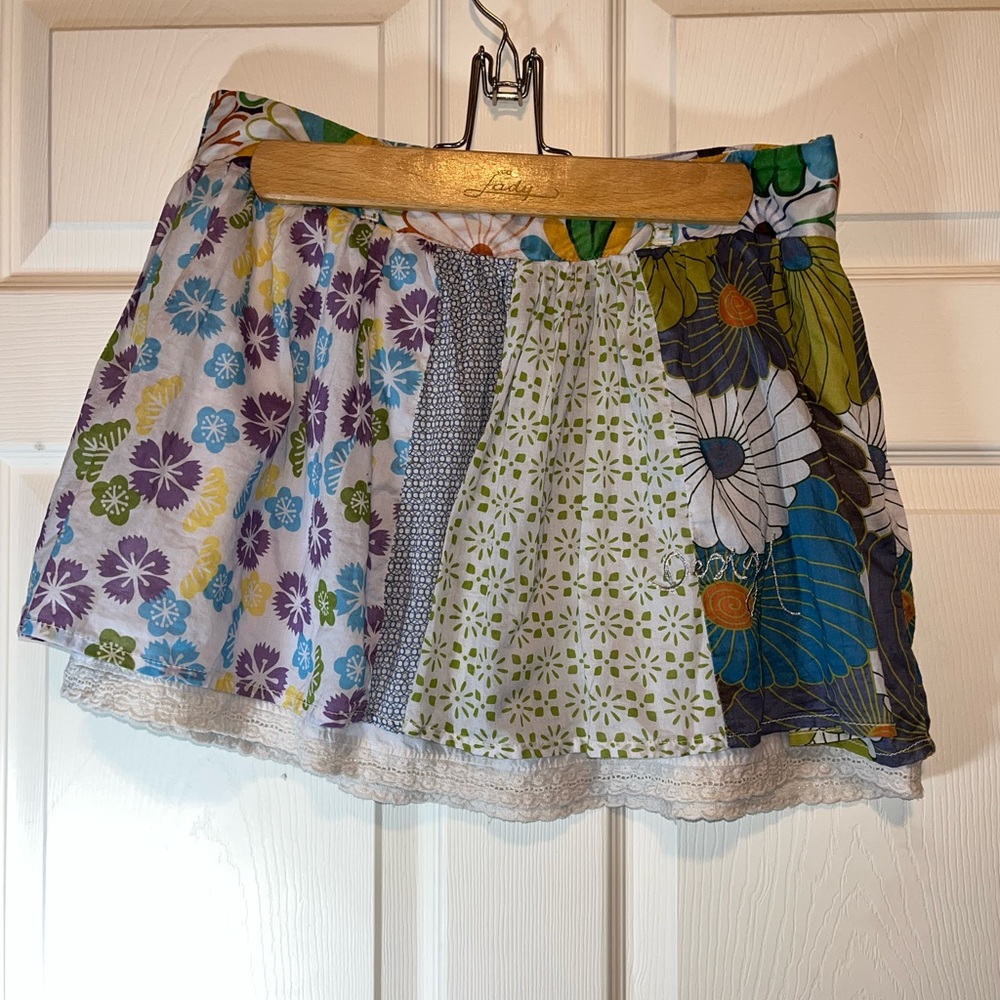 Desigual Multicolor Floral Mini Skirt